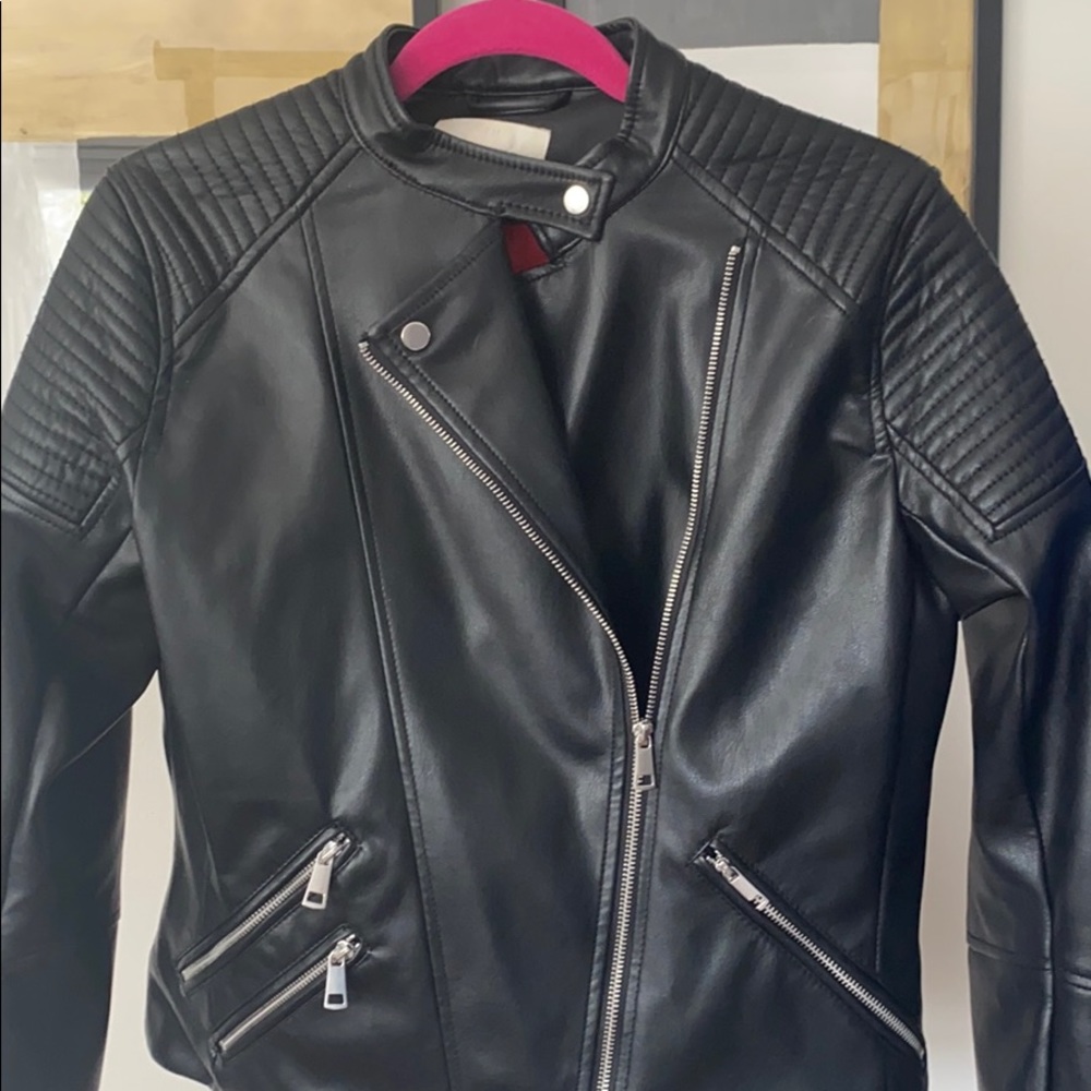 Black Faux Leather Jacket